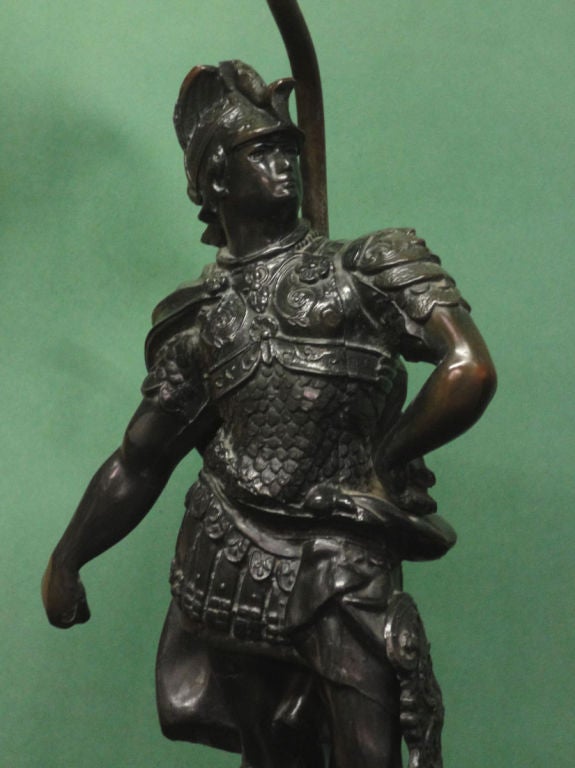 A Pair of Late 19th Century Sculptures as Lamps 1