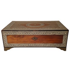 Box with Intricately Inlaid Bone Decoration