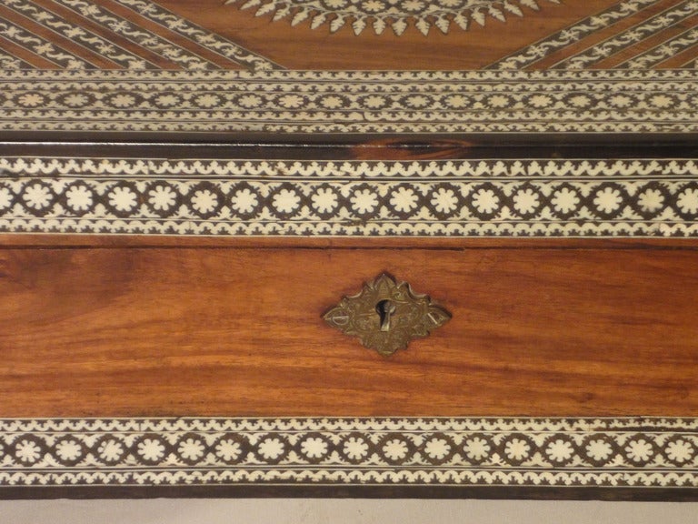 Box with Intricately Inlaid Bone Decoration