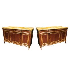 A Pair of Exceptional Louis XVI  Style Commodes
