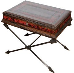 Napoleon III Rosewood 
Red Tortoiseshell Case on Stand