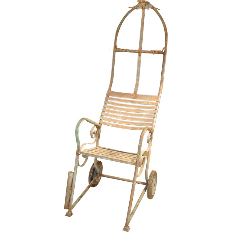 Exotic Metal Beach Chair on Wheels For Sale at 1stDibs beach chair with wheels