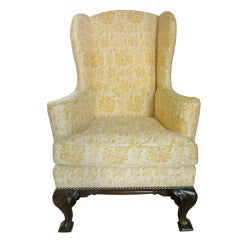 Child's Wingback Chair Upholstered in Fortuny