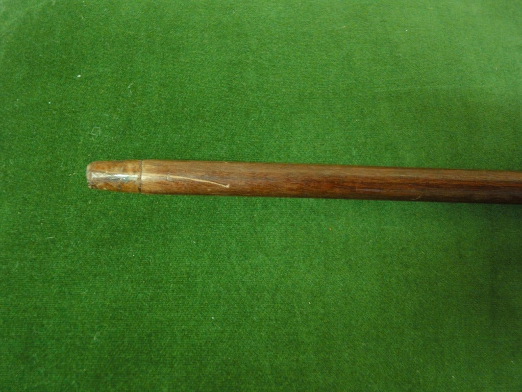 Mahogany Walking Cane with Carved Dog's Head For Sale 2