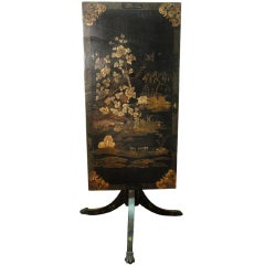 19th Century Tilt-Top Table with Painted Chinoiserie Decoration