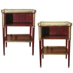 A Pair of French Side Tables in the Louis XVI Style