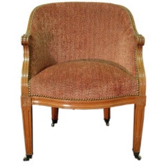Antique Ladies  Desk or Dressing Room Chair with Casters