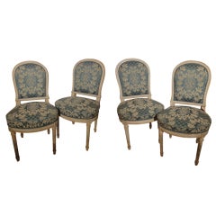 Set of 4 Louis XVI Style Side Chairs