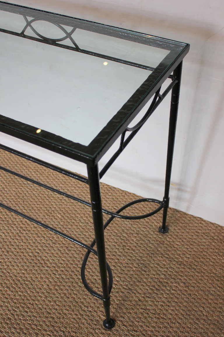Iron Console In Excellent Condition For Sale In Los Angeles, CA
