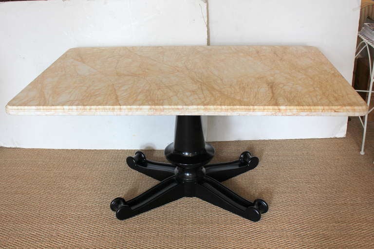 Marble-Top Table In Good Condition For Sale In Los Angeles, CA