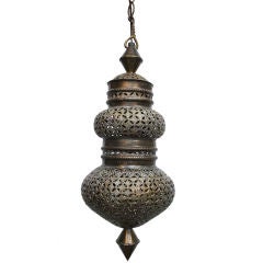 Antique Moroccan Brass Lantern