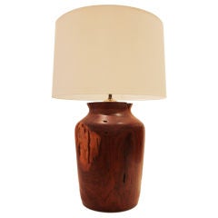 Large Mesquite Wood Lamp