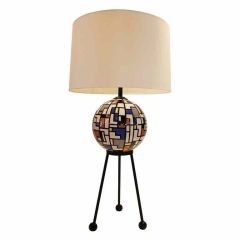 Grande table de style Mondrian  Lampe de table