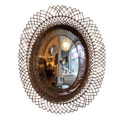 Victorian Wire Convex Mirror