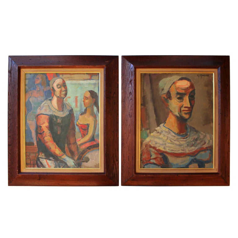 Pair of Gerrit Hondius  Circus  Paintings