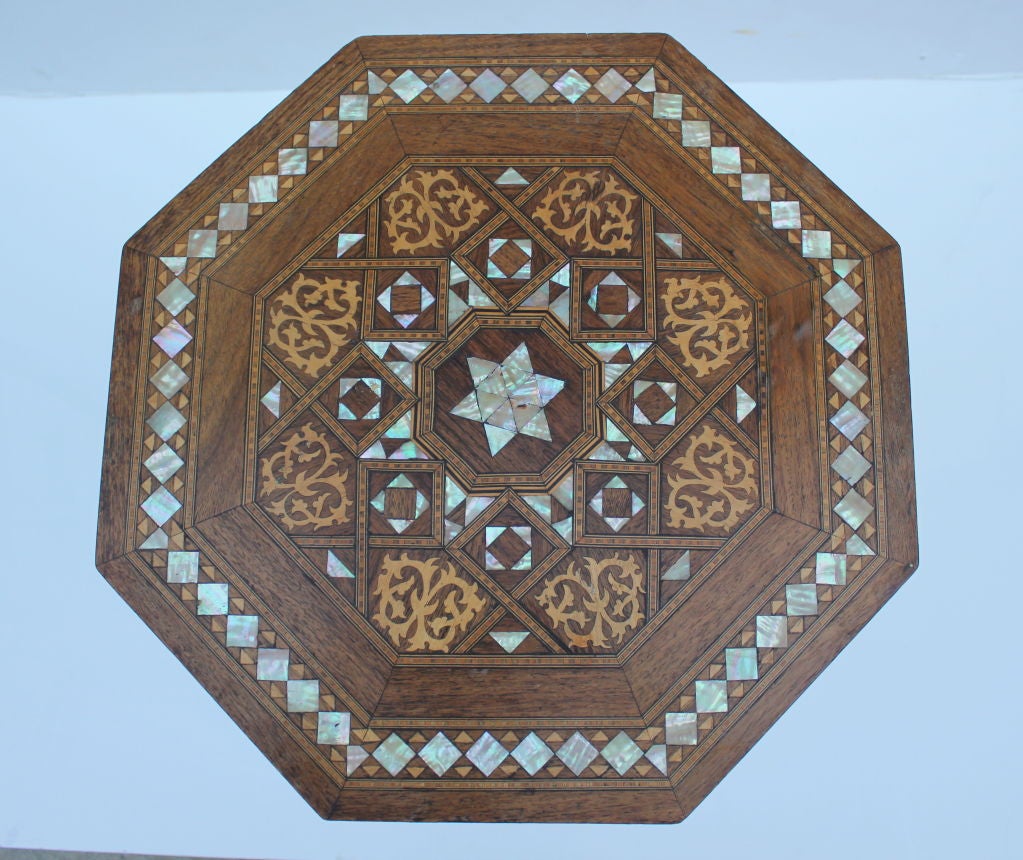 Syrian Octagonal Side Table In Good Condition In Los Angeles, CA