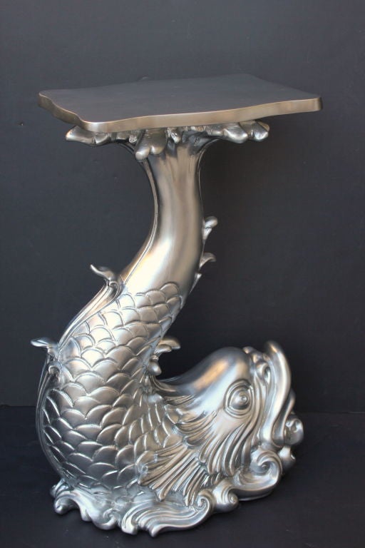 Pair of Dolphin Grotto Tables