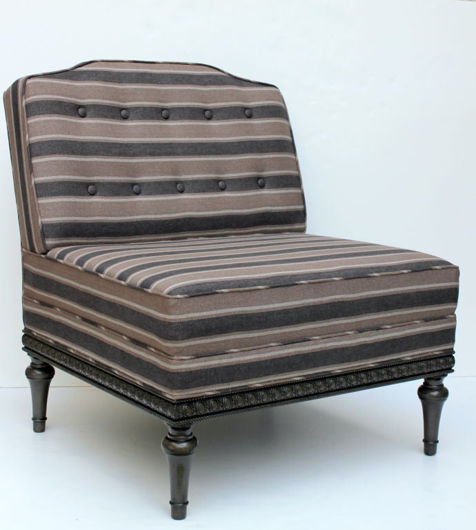 Pair of Shield Back Slipper Chairs