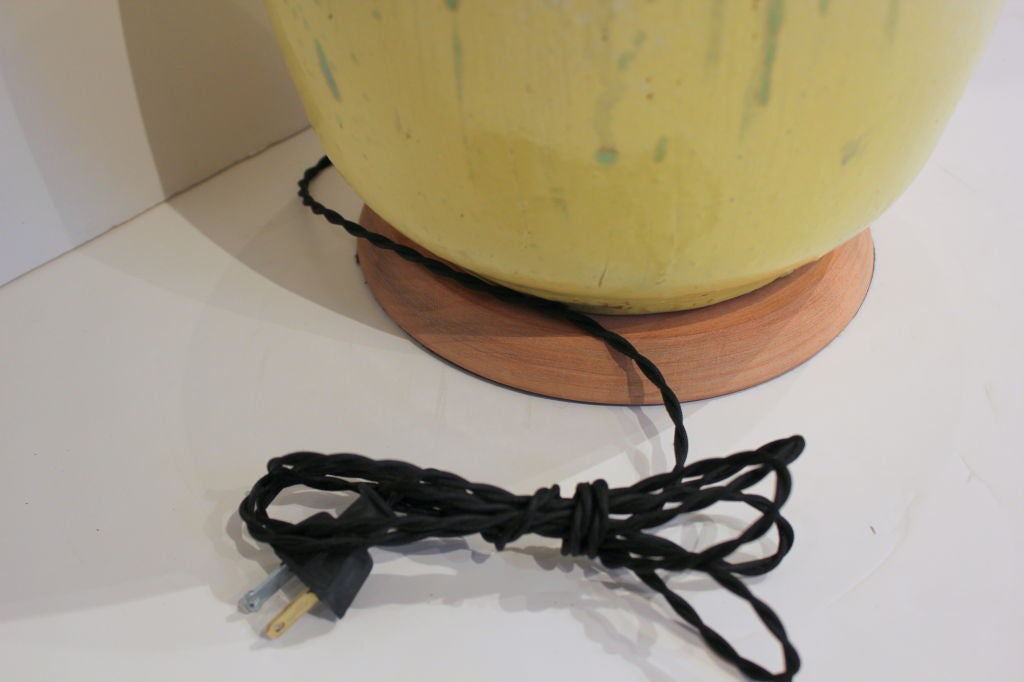 Italian Hand Thrown Ceramic Lamp 2