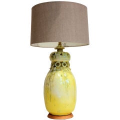 Italian Hand Thrown Ceramic Lamp