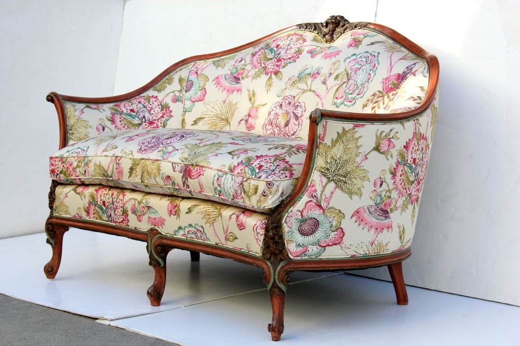 Italian Hand Painted  Settee