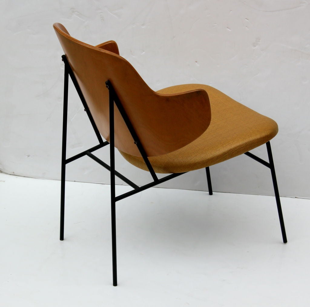 Italian Ib Kofod-Larsen Shell Back Chair For Sale