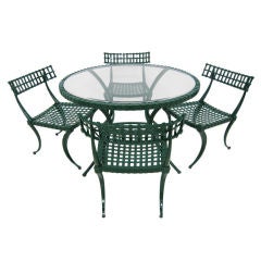 Thinline Cast Aluminum Dining Set 5