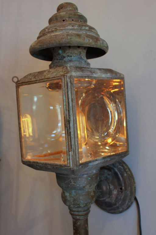 20th Century Pair of Coach Lamps