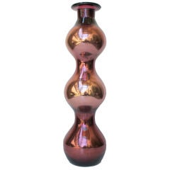 Retro Purple Mercury Glass Vase