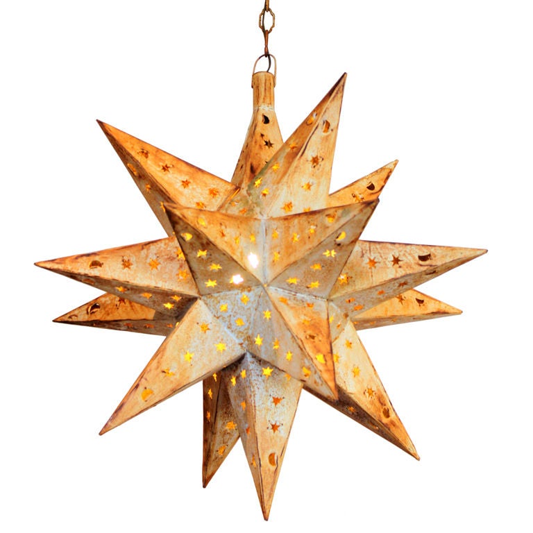 Large Tole Star Lantern