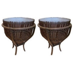 Pair of Basket Tables