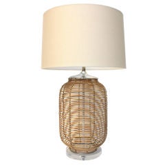 Pair of Bamboo Lamps