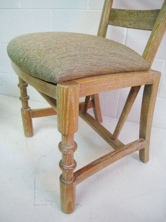 Set of 6 Herman DeVries Oak Chairs For Sale 5