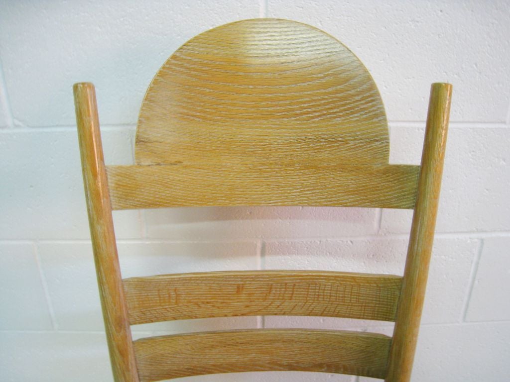 Set of 6 Herman DeVries Oak Chairs For Sale 3