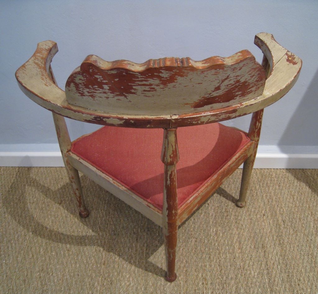 19th Century Art Noveau Corner Chair For Sale