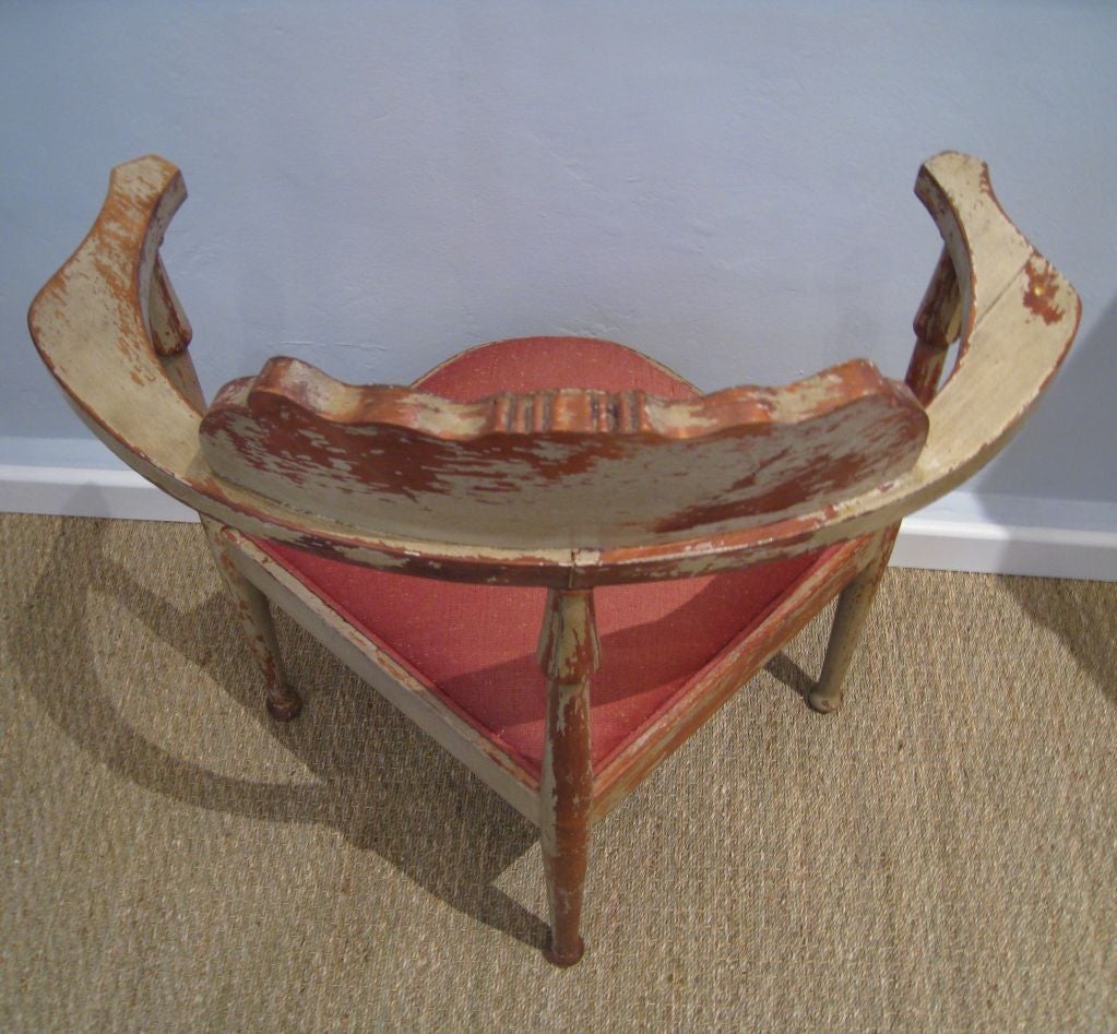 Art Noveau Corner Chair For Sale 1