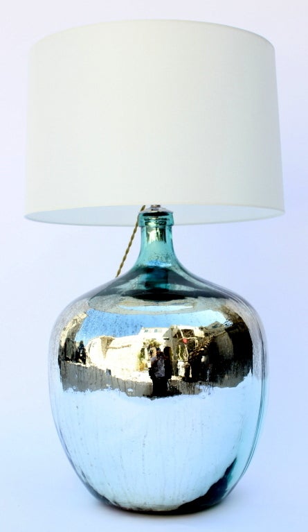 Mercury Glass Large Mercury Lamp