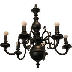 Bronze Chandelier with Black Matte Finish 5