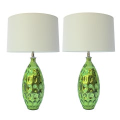 Pair of Mercury Glass Lamps 8