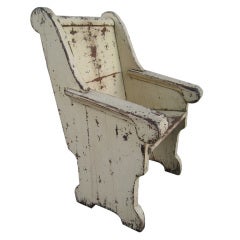 Early 20th Century Wooden Chair / Bench