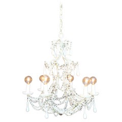 Vintage Italian Beaded Chandelier