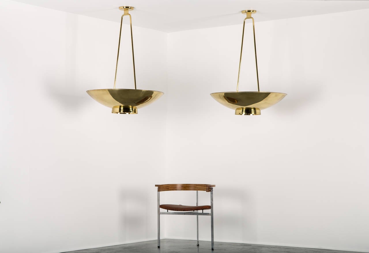 Mid-Century Modern Large Paavo Tynell Ceiling Lights for Taito Oy