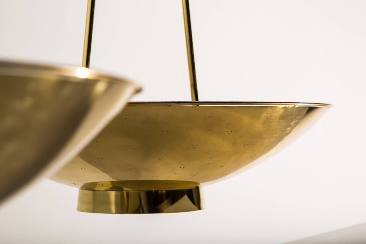 Brass Large Paavo Tynell Ceiling Lights for Taito Oy