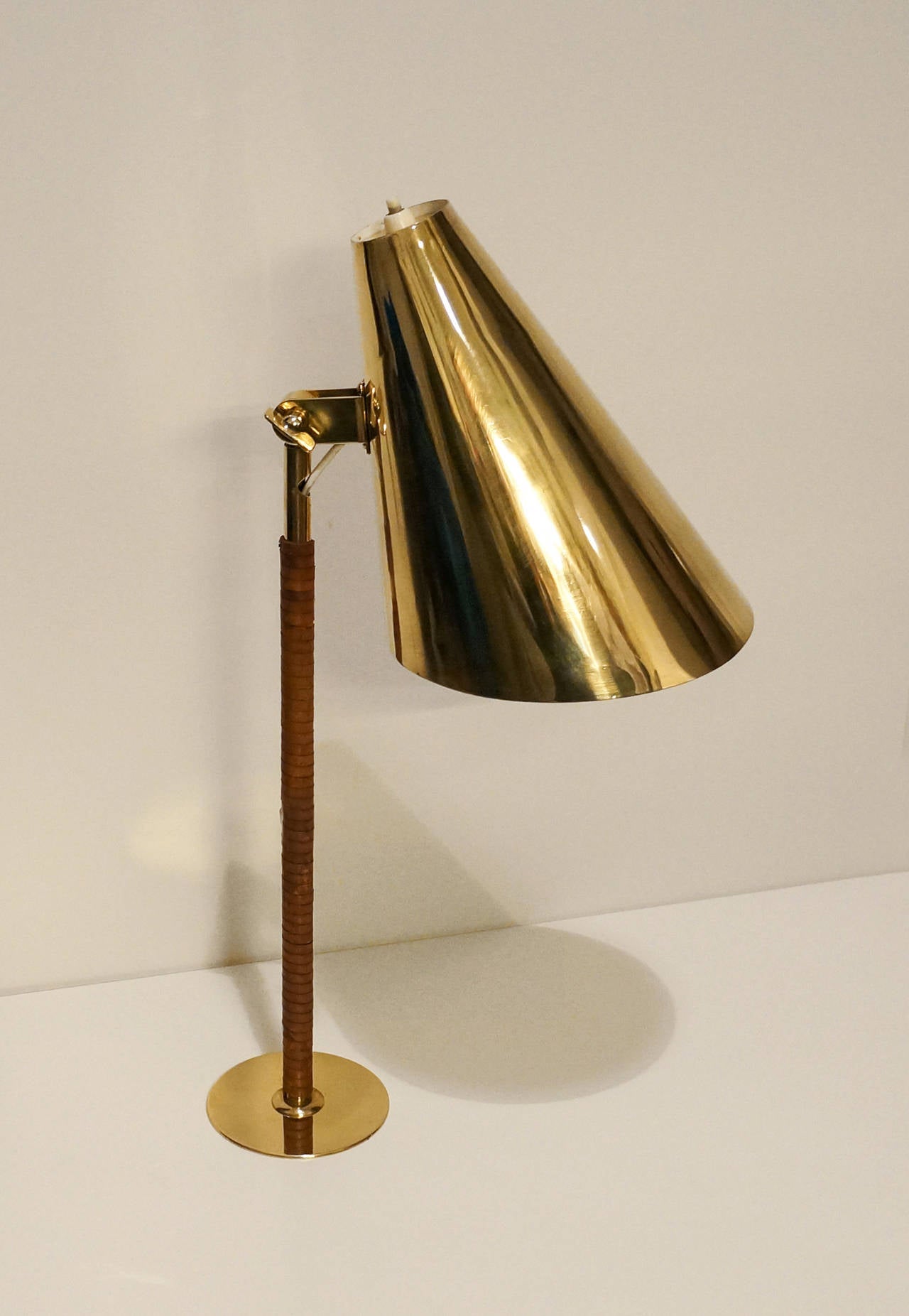 Polished Paavo Tynell Rare Table Lamp, Early 1950s, Taito Oy