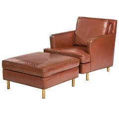 Edward Wormley for Dunbar Chair and Ottoman 2