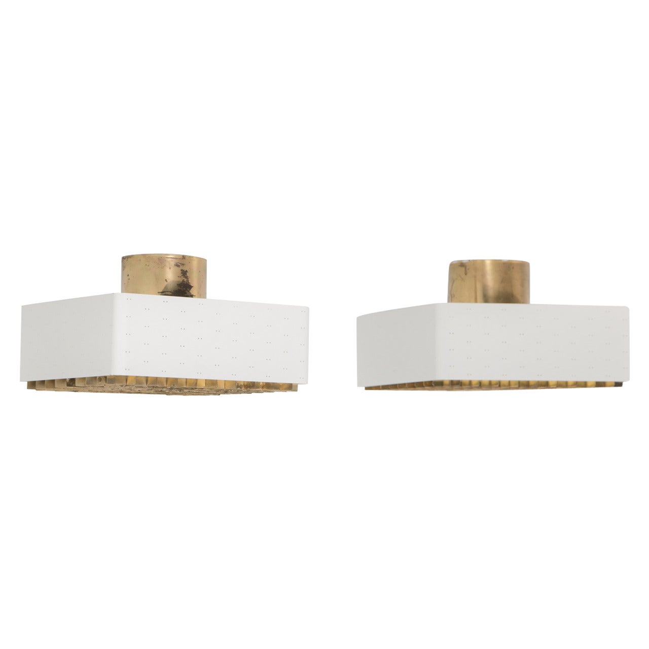 Pair of Paavo Tynell Ceiling Lamps, Model 9068