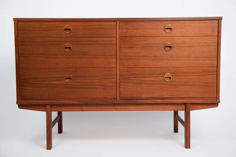 Pair Dux Six Drawer Cabinets