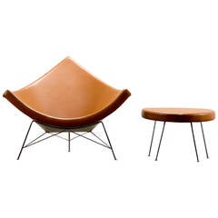 George Nelson for Herman Miller Coconut Chair and Ottoman, 1950s 12