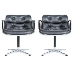 Charles Pollock Chairs For Knoll Pair