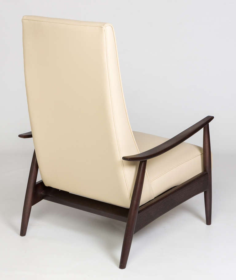 Leather Milo Baughman reclining chair